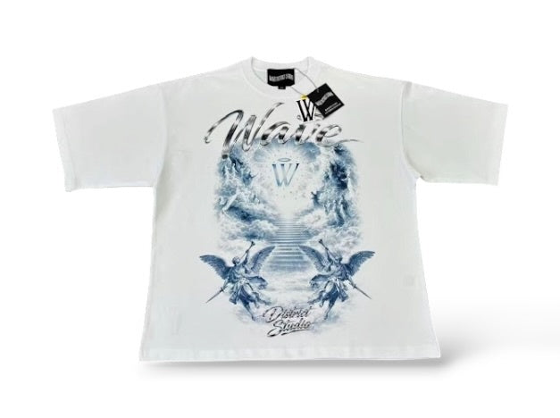 Wave 'Glory' Oversized T-Shirt- White
