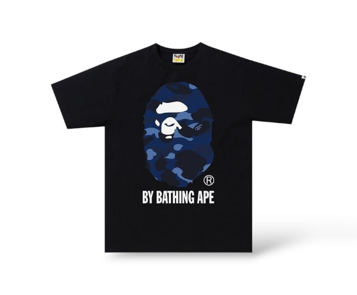 Bape  'By Bathing Ape Camo' T-Shirt- Black/Navy
