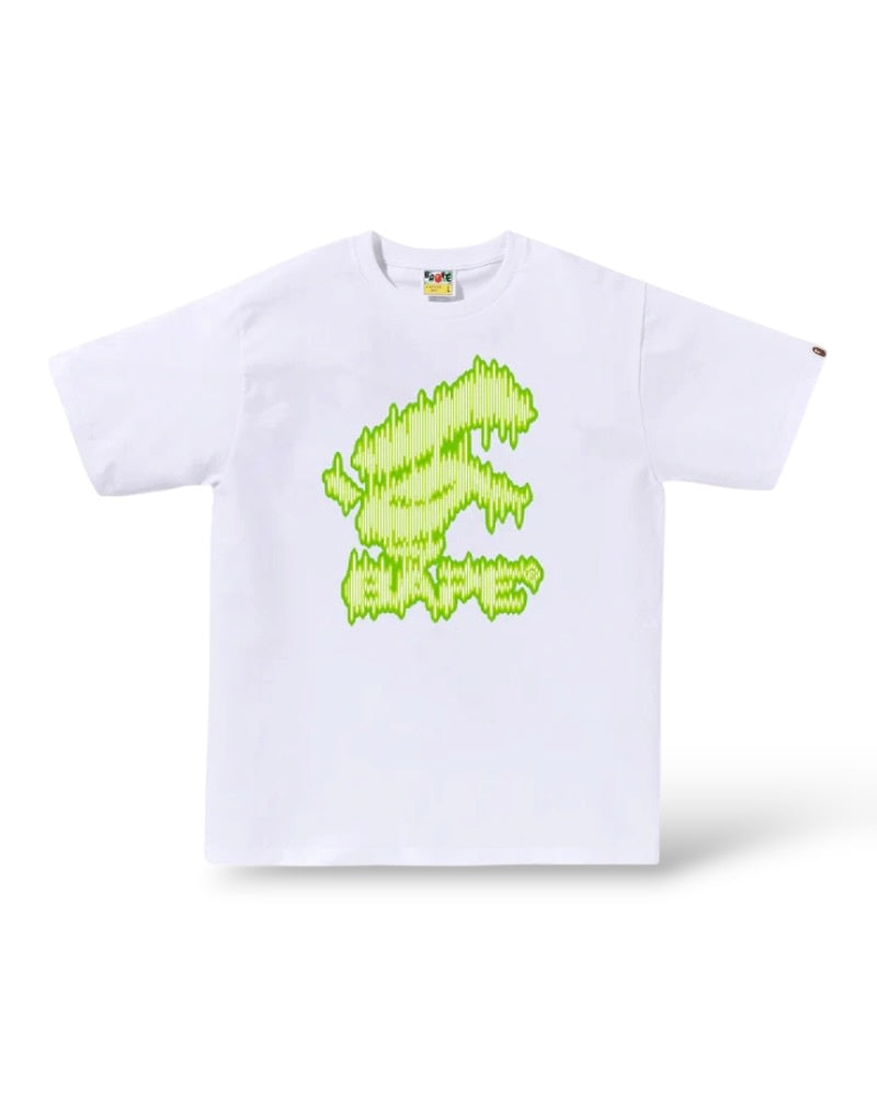 Bape 'Noisy Bape Logo' T-Shirt- White
