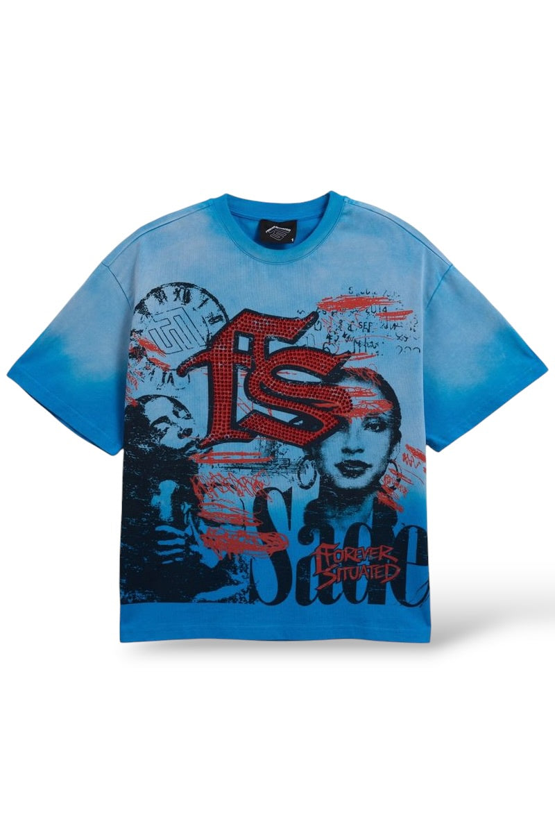 FS 'Sade' T-Shirt- Blue Wash