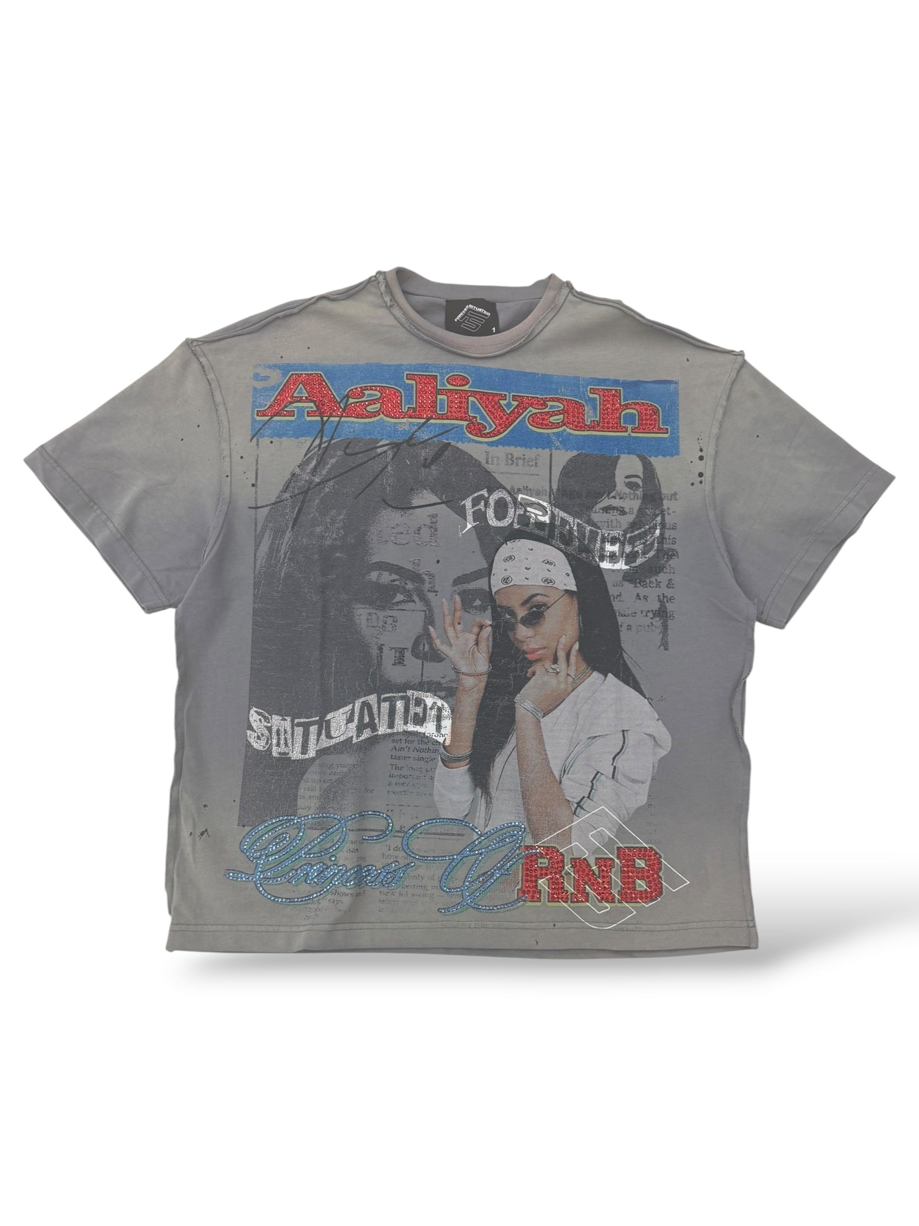 FS 'Aaliyah RNB' T-Shirt- Grey