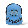 Hudson 'V1 Diamond 777' Suede Trucker Hat- Uni Blue