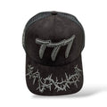 Hudson 'V2 Diamond 777' Suede Trucker Hat- Grey