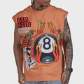 Genuine 'Aim High' Sleeveless Shirt- Orange
