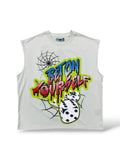 Genuine 'Bet On Yourself' Sleeveless Shirt- White