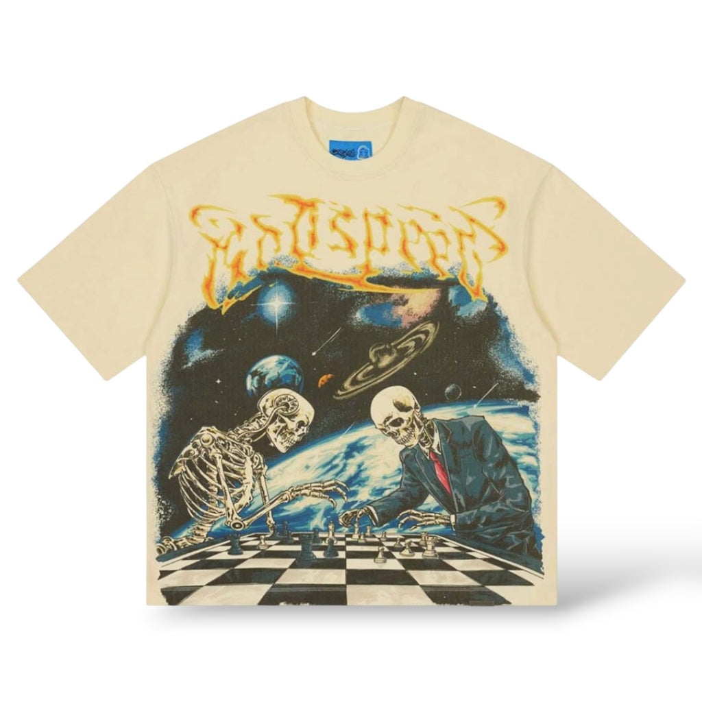 GodSpeed 'Checkmate' T-Shirt- Bone