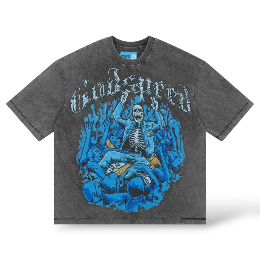 GodSpeed 'Crowd Surf' T-Shirt- Grey Wash