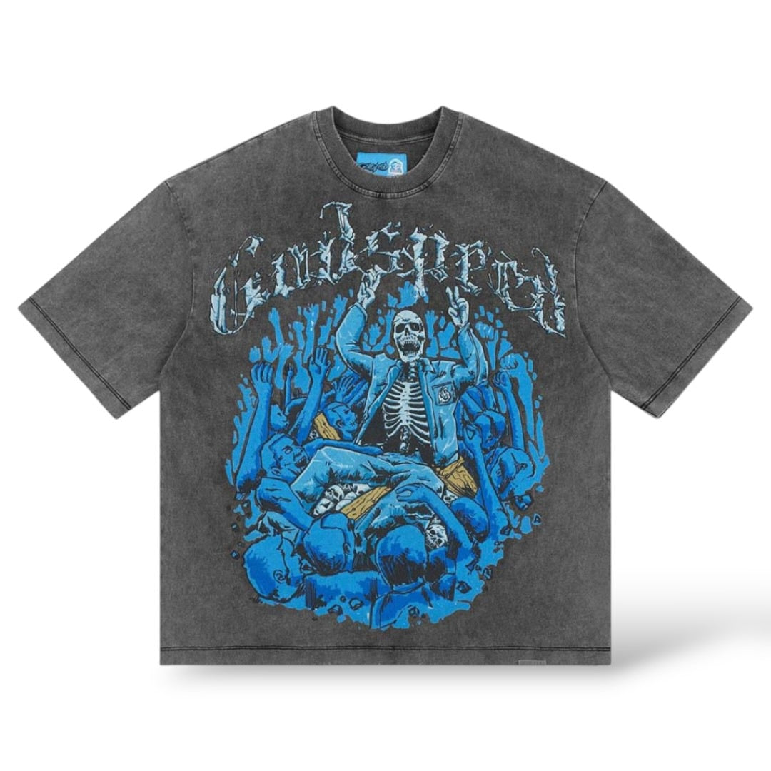 GodSpeed 'Crowd Surf' T-Shirt- Grey Wash