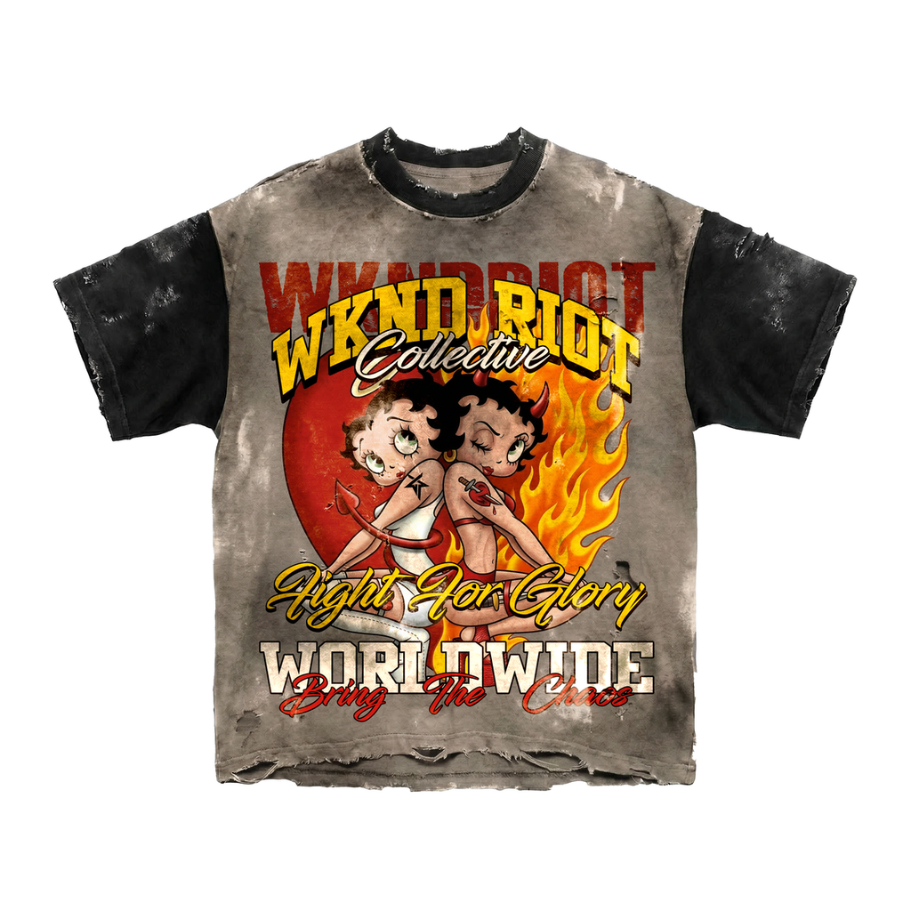 WKND 'Riot Collective' T-Shirt- Brown