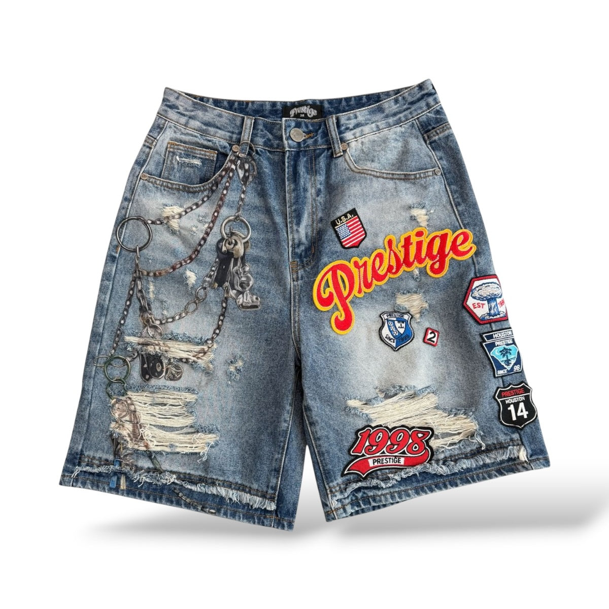 Prestige 'Varsity' Shorts- Blue