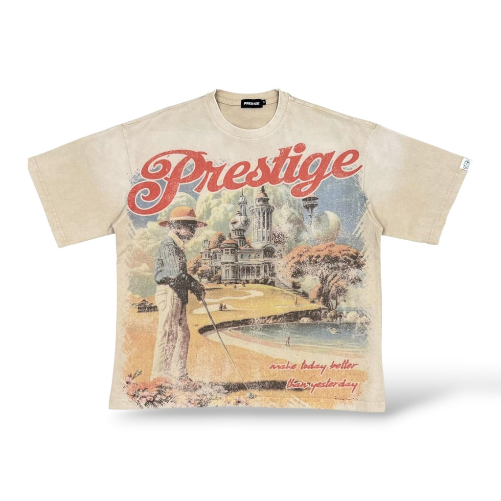 Prestige 'Better than Yesterday' T-Shirt- Cream
