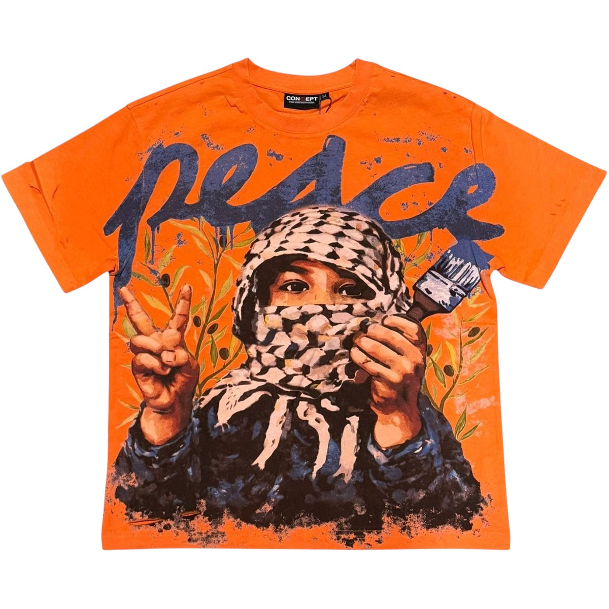 Concept 'Peace' T-Shirt- Orange