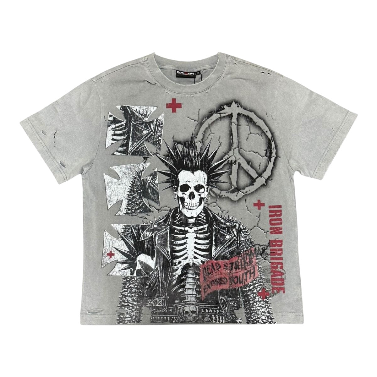 Concept 'Brigade' T-Shirt- Grey Wash