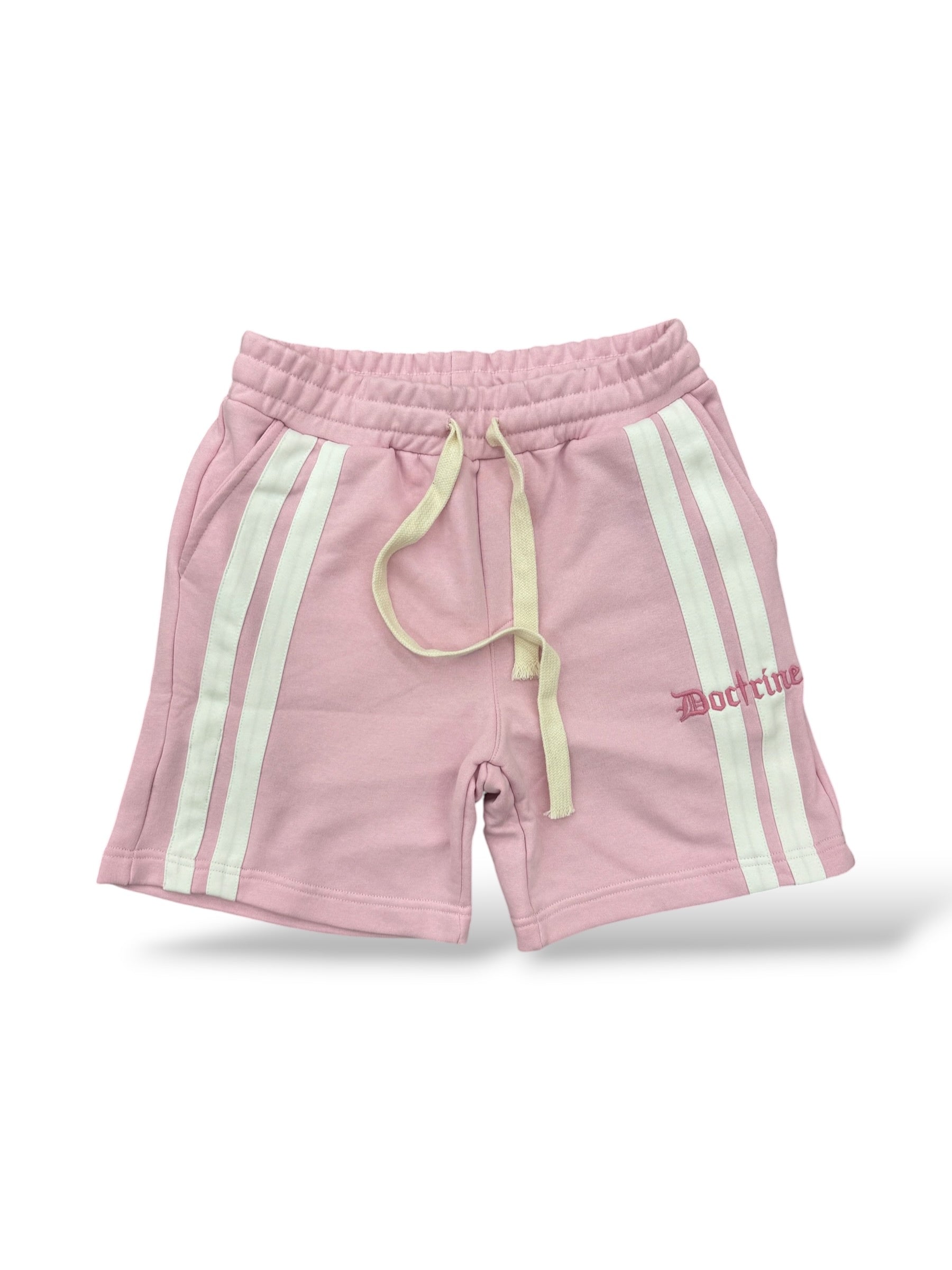Doctrine 'Double Striped' Shorts- Pink