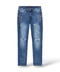 Reason 'Starburst' Denim Skinny Jeans (700)- Blue