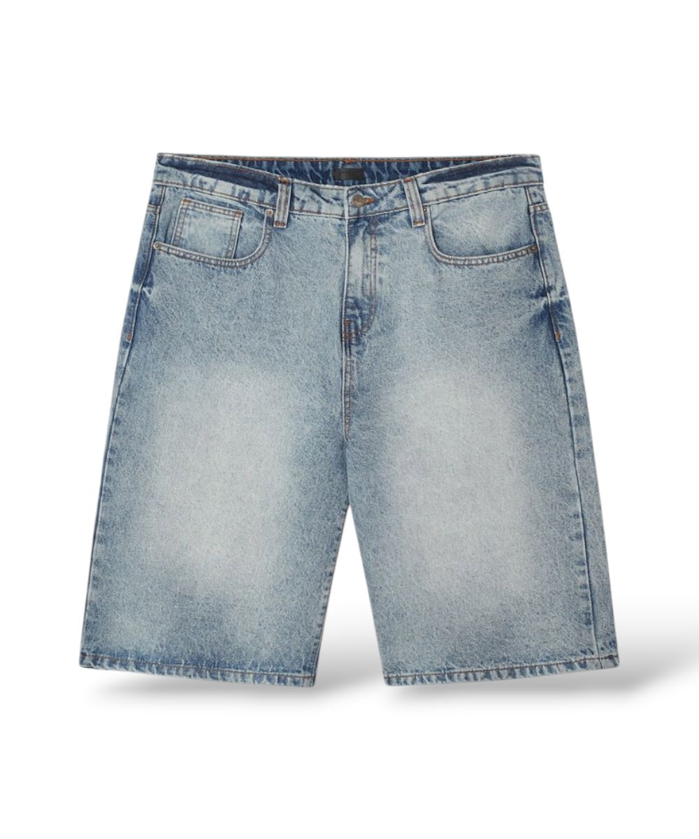 Reason '803' Baggy Denim Shorts- Blue