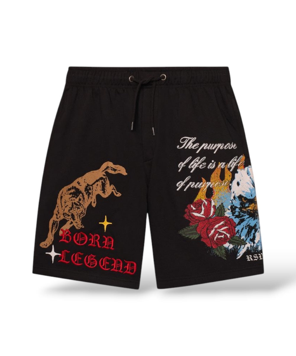 Reason 'First Class' Shorts (715)- Black