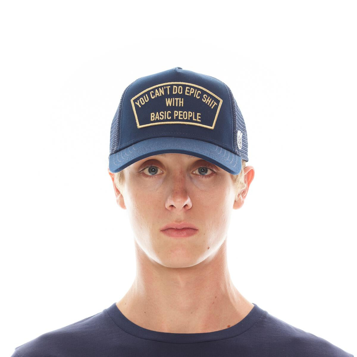 Cult 'Can't Do Epic Shit' Mesh Back Trucker Hat- Navy
