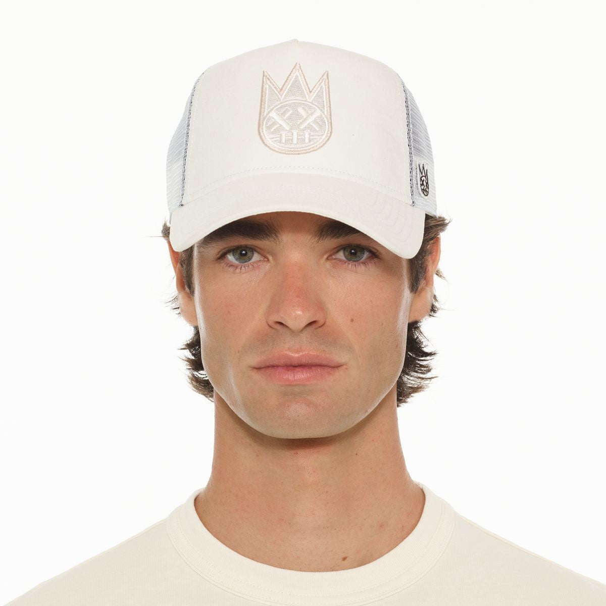 Cult 'Clean Logo' Mesh Back Trucker Hat- Winter White