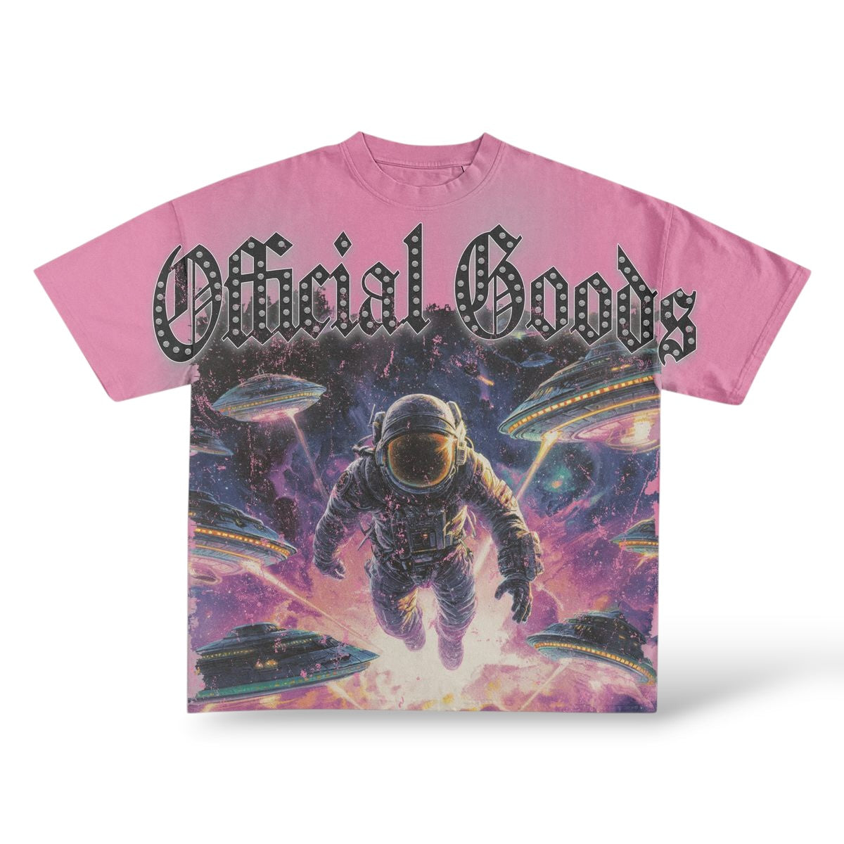 Official Goods 'Out Of Reach' T-Shirt- Pink