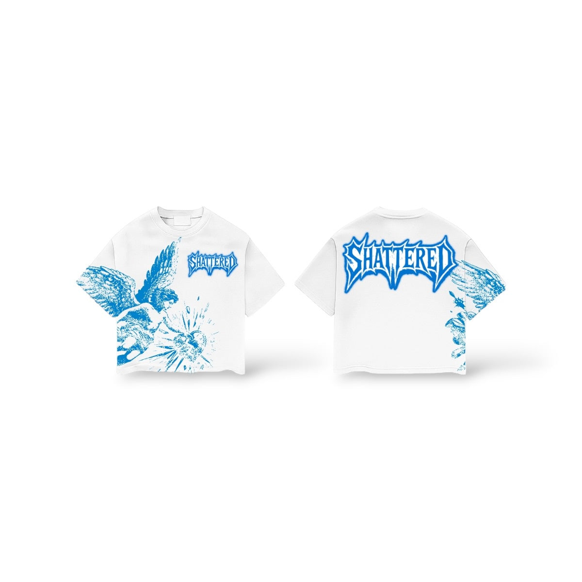 Shattered 'Catchin Feelings' T-Shirt- White
