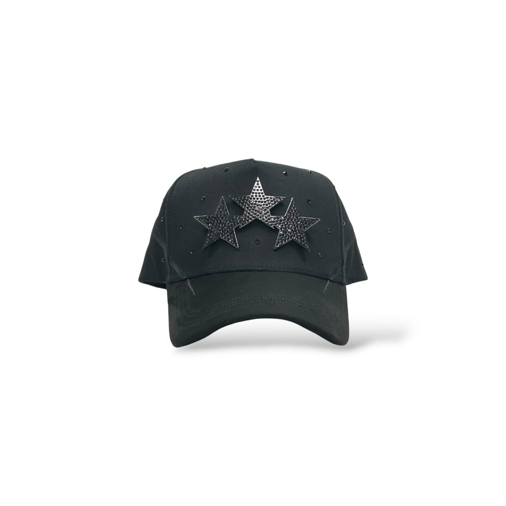 Caps'Fans 'Crystal Stars' Hat- Black