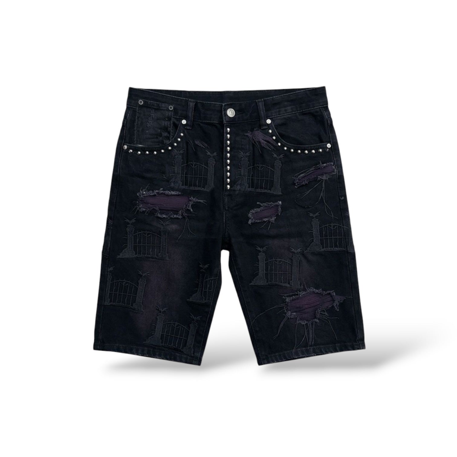Midnight 'Batgate' Shorts- Black