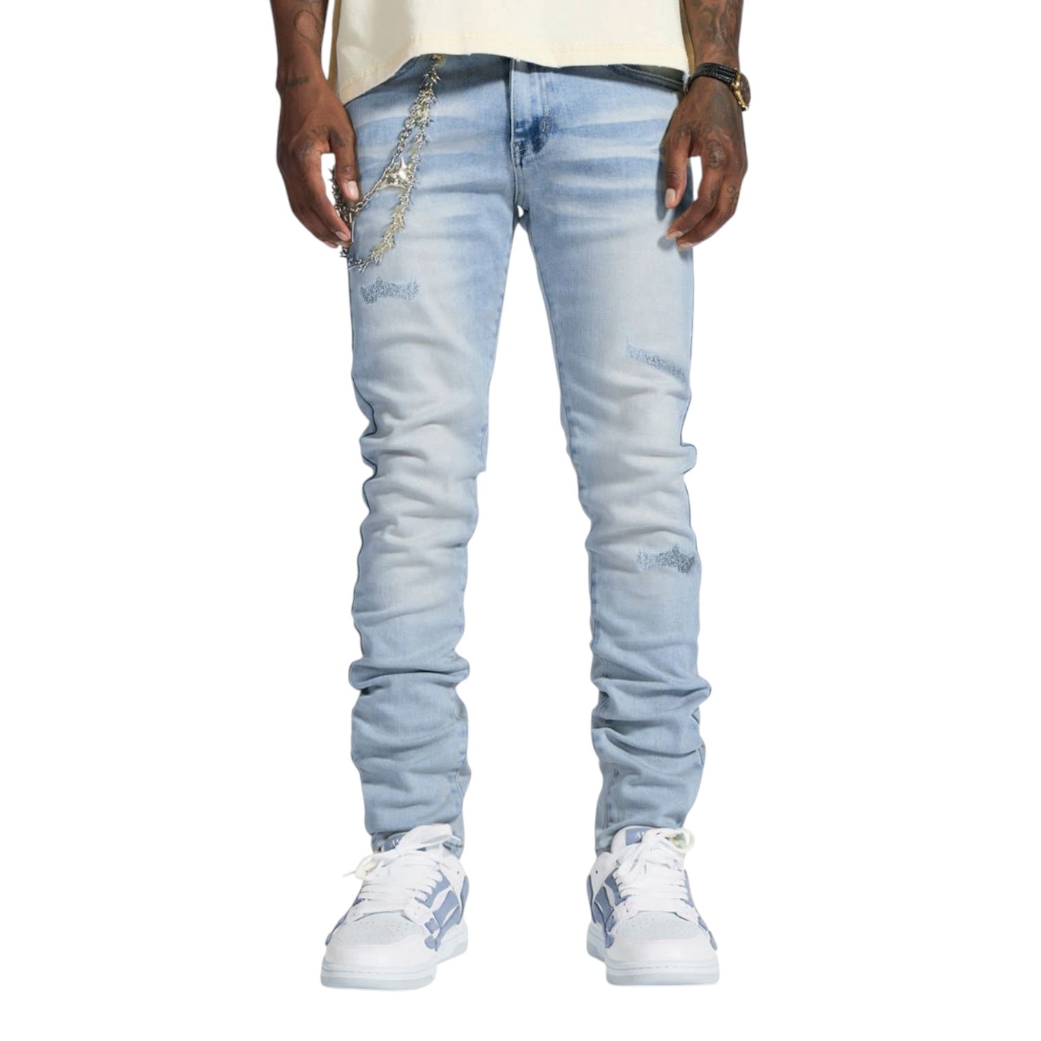 Melee 'Stark' Skinny Jeans- Blue Wash