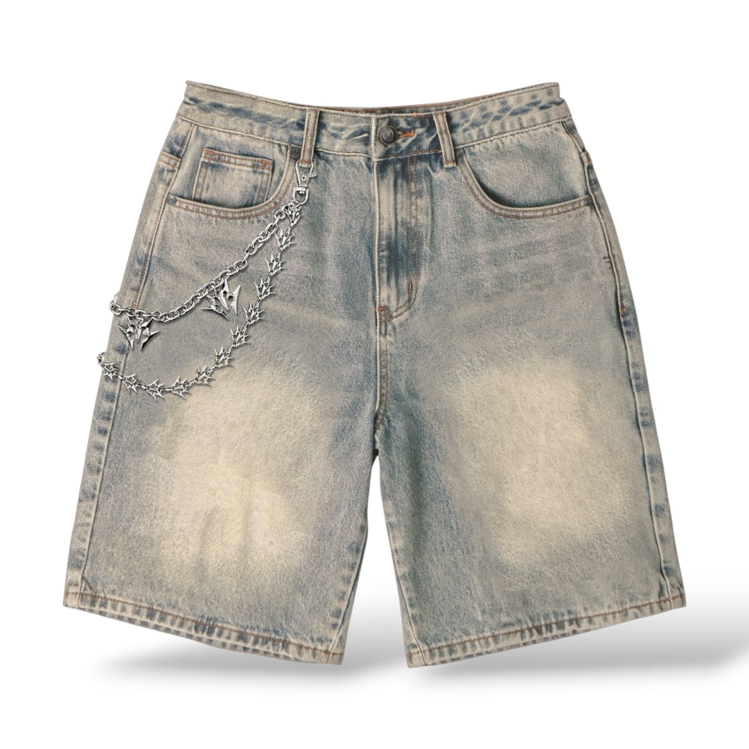 Melee 'Saladin' Denim Shorts- Wheat Wash