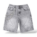 Melee 'Shogun' Embossed Jorts-  Gray Wash