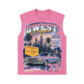 G West 'Welcome To HollyWood' Sleeveless Shirt- Pink