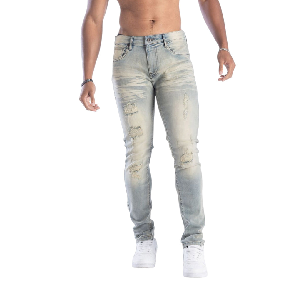 Kindred 'Rip & Repair' Skinny Jeans- Valley