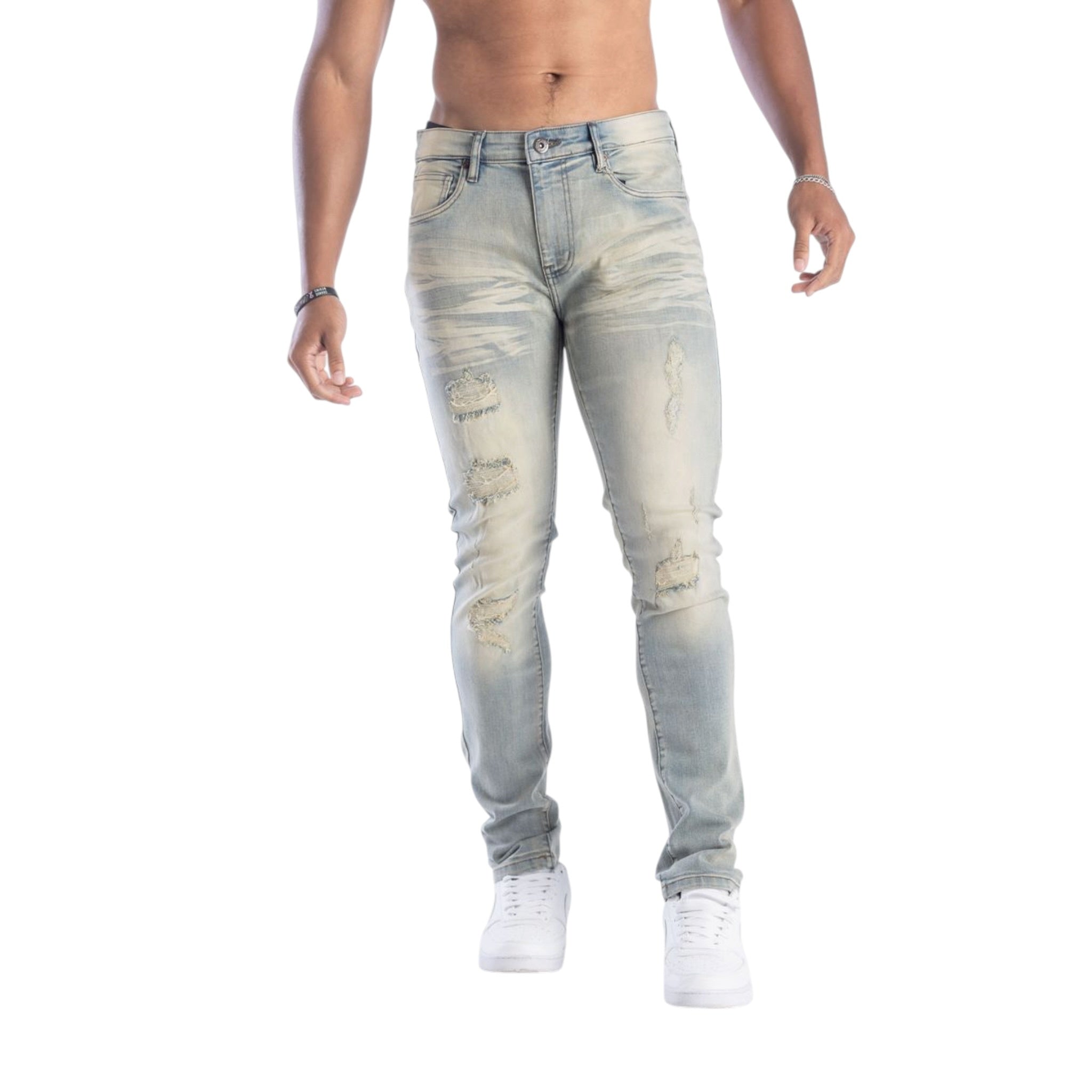 Kindred 'Rip & Repair' Skinny Jeans- Valley