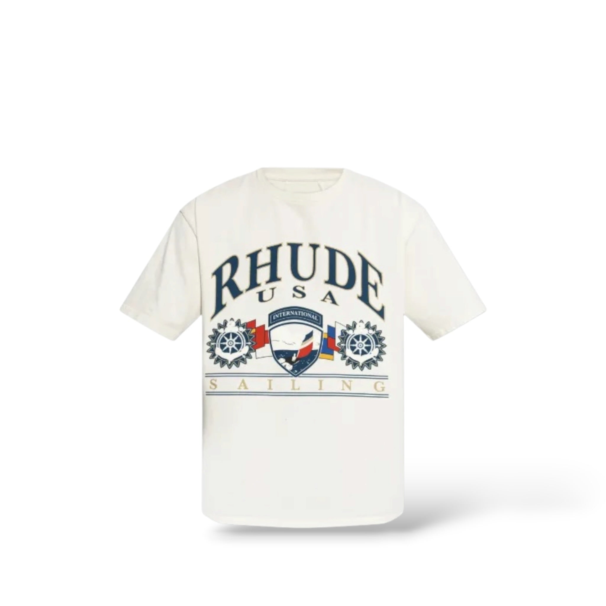 Rhude 'USA Sailing' T-Shirt- White