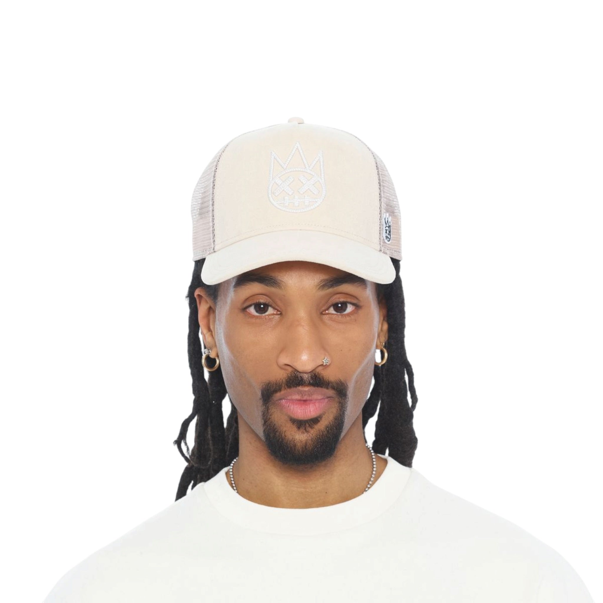 Cult 'Logo' Mesh Back Trucker Hat- Cream