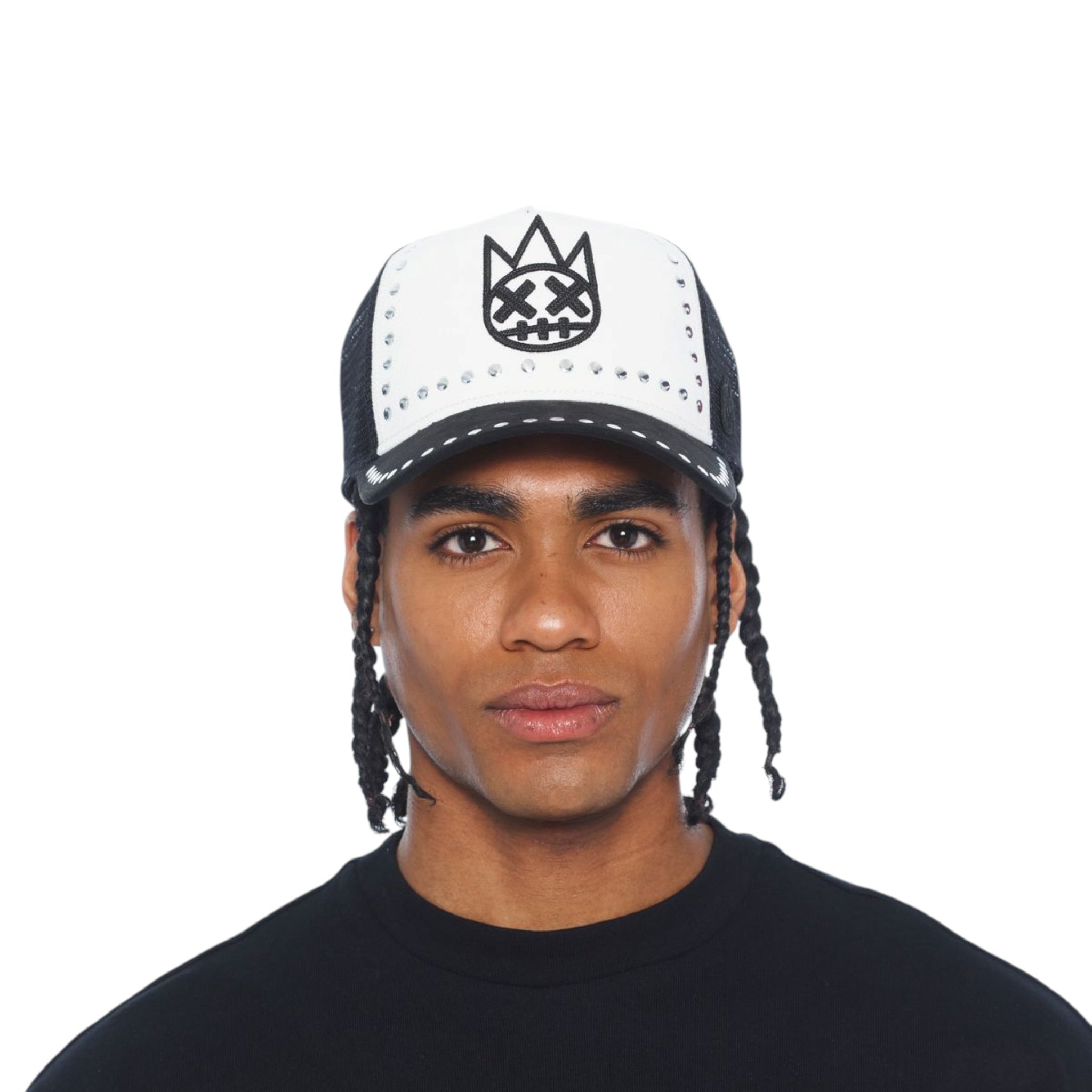Cult 'Divine Sounds' Mesh Back Trucker Hat- Black/White