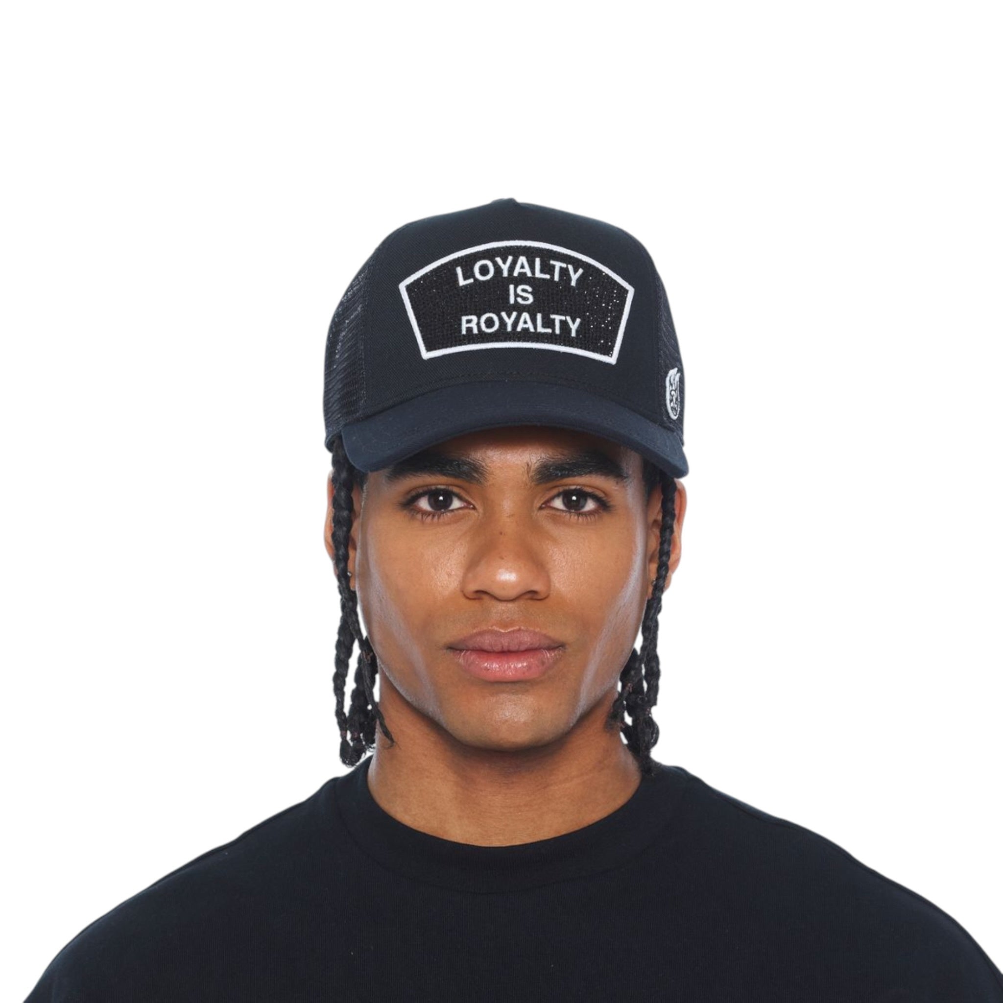 Cult 'Loyalty Is Royalty' Mesh Back Trucker Hat- Black