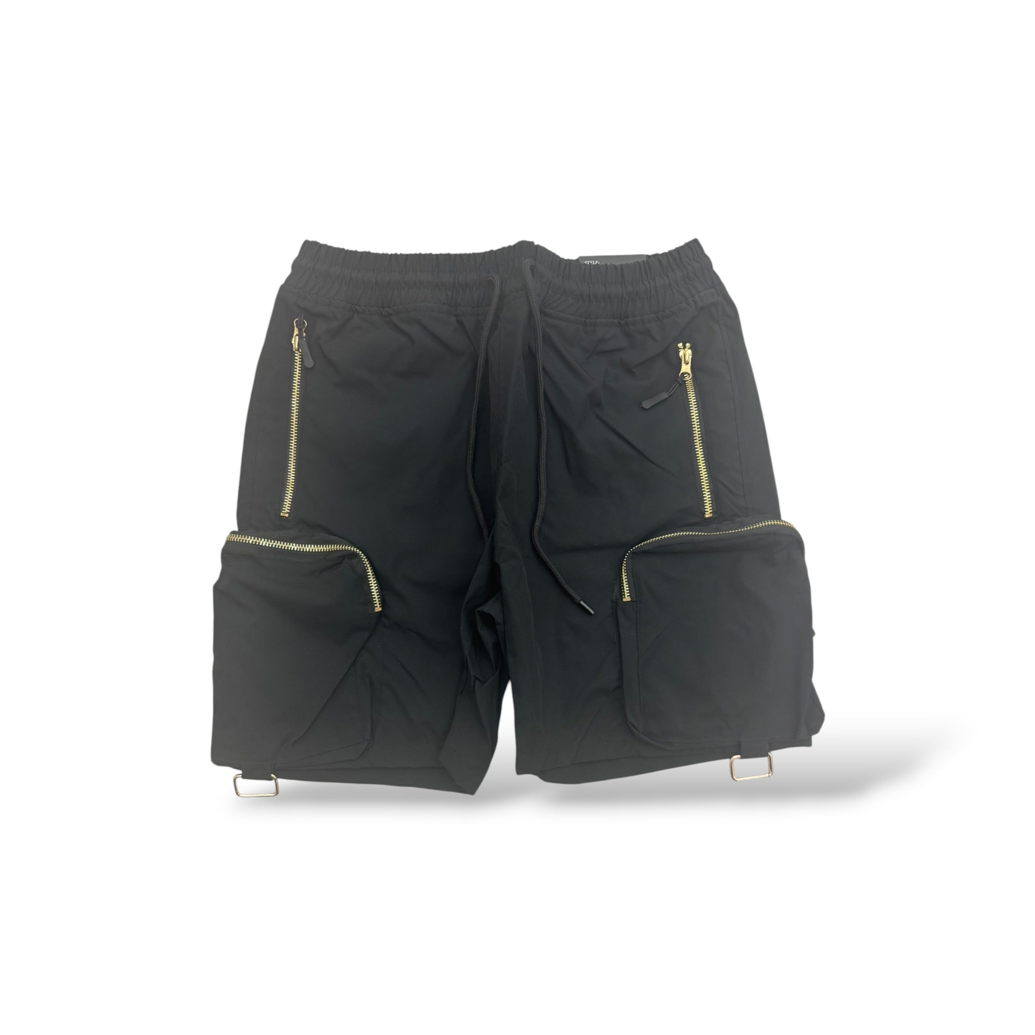 Motive 'Nylon' Cargo Shorts- Black