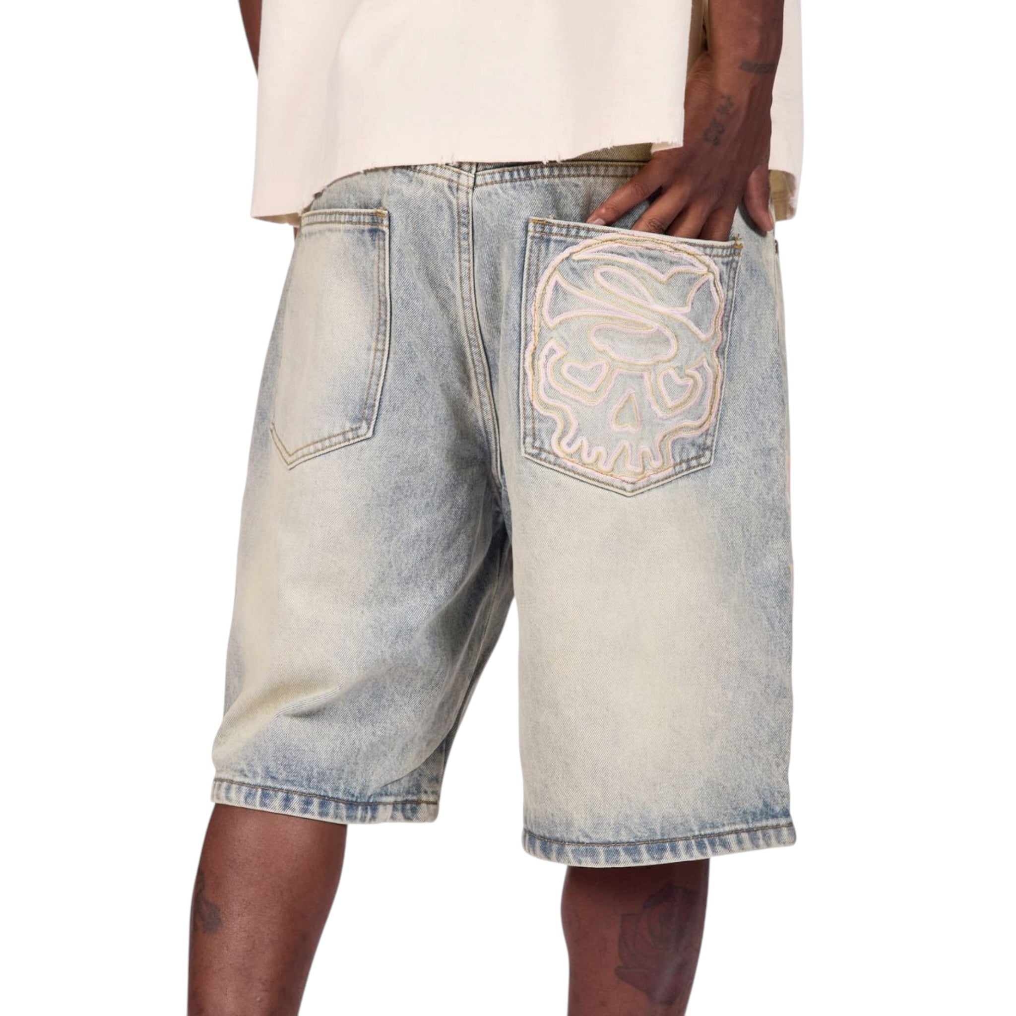 Sugarhill 'Heathen' Jorts- Warm Stone