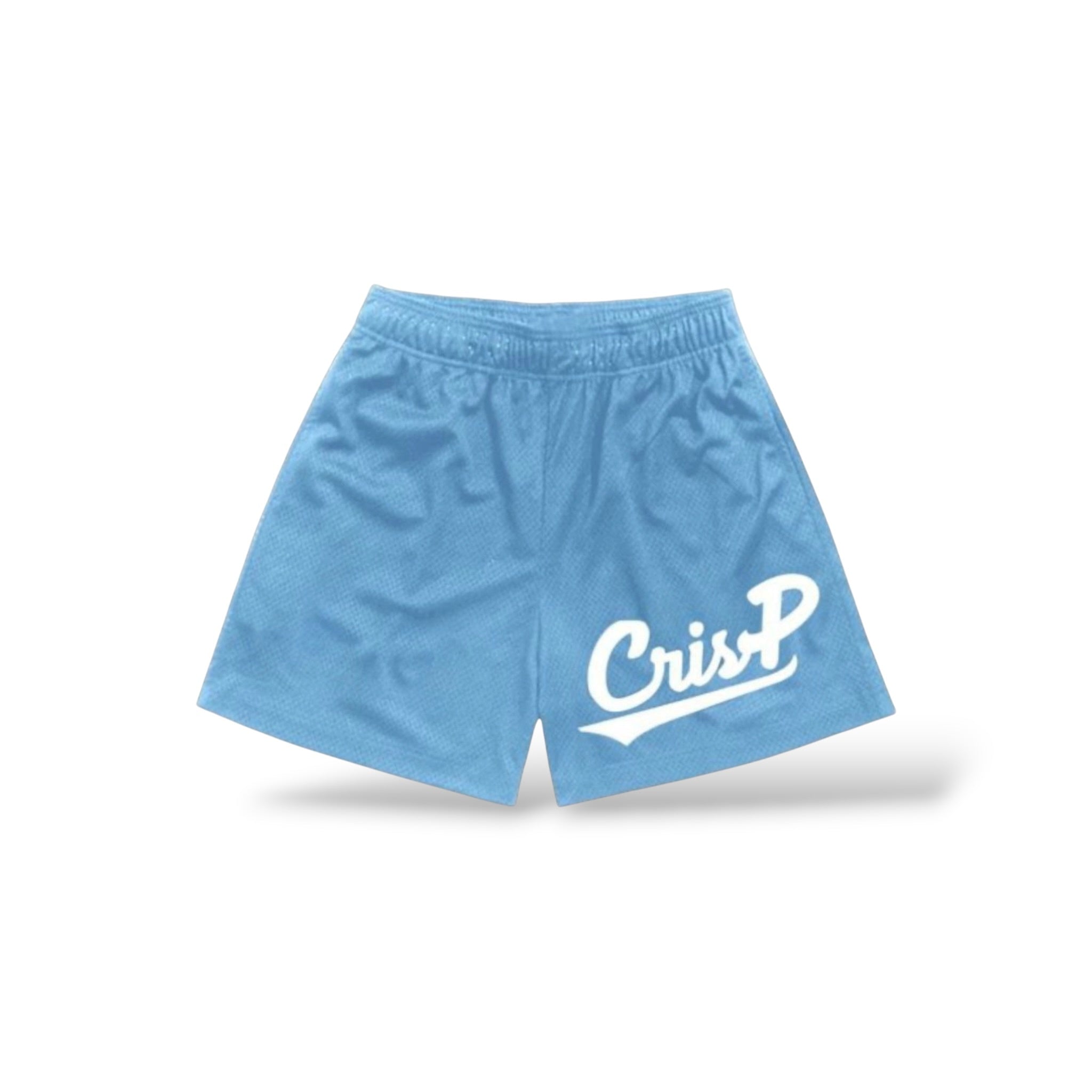 Crisp 'Athletic' Shorts- Lt Blue