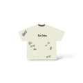 Red Letters 'No More Sin' T-Shirt- Cream