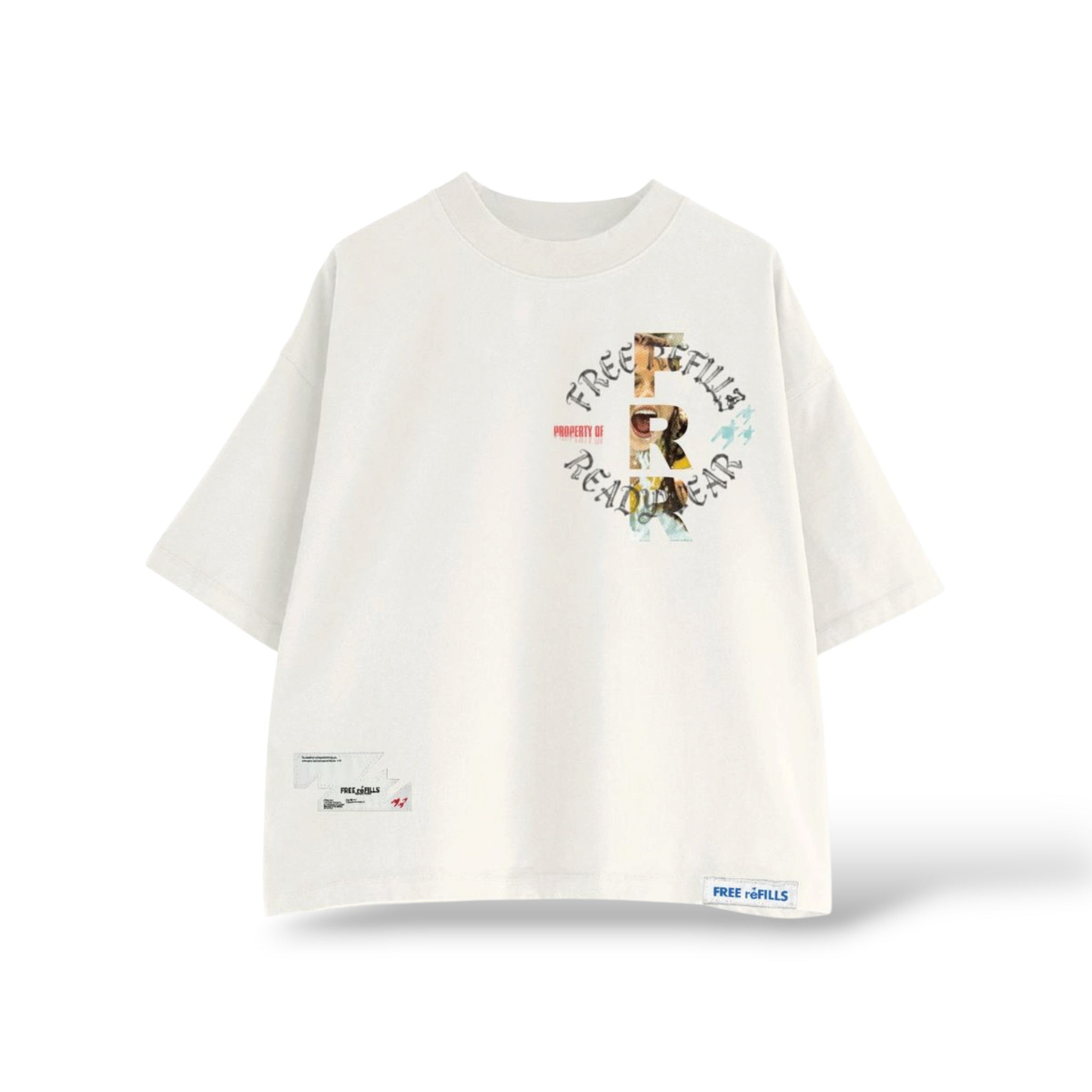 Free Refills 'Property' T-Shirt- Off White