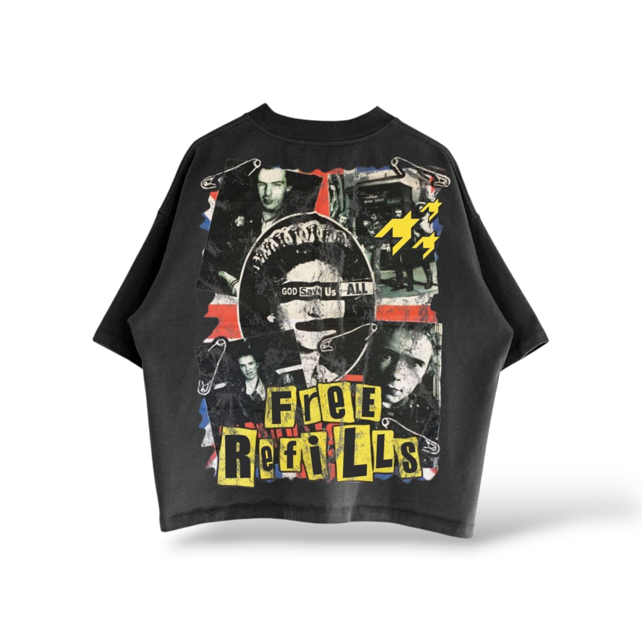 Free Refills 'Pistol' T-Shirt- Black