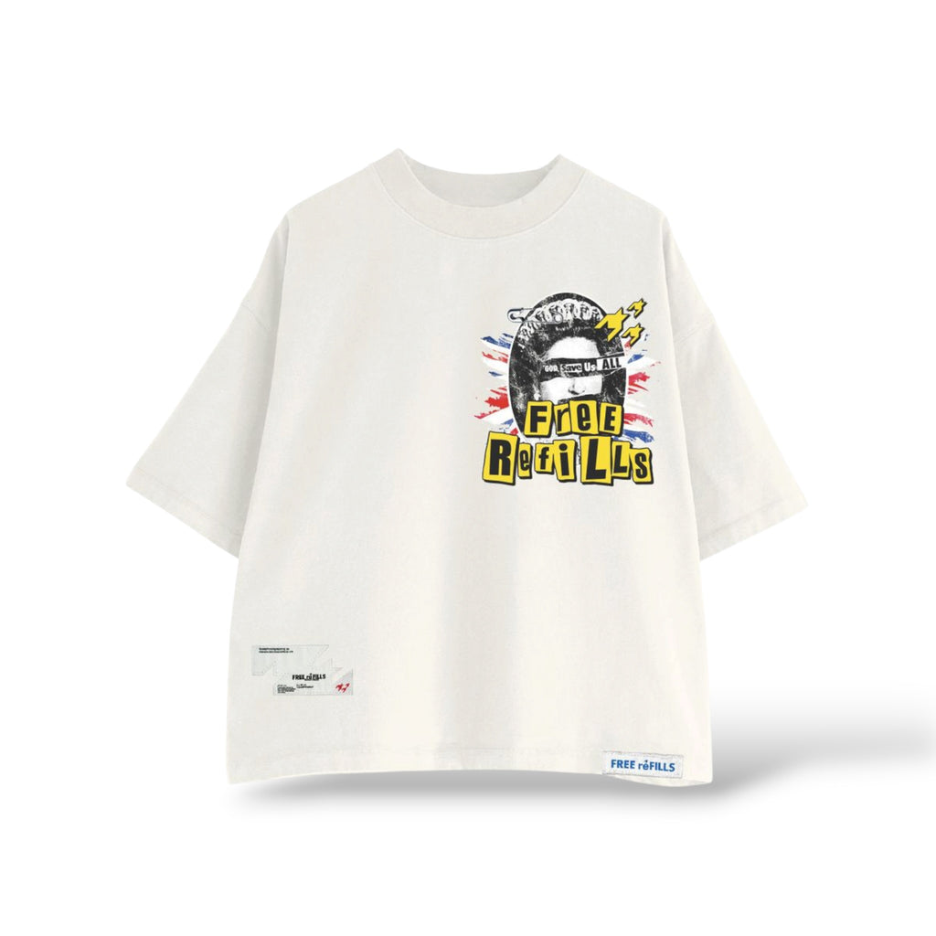 Free Refills 'Pistol' T-Shirt- Off White