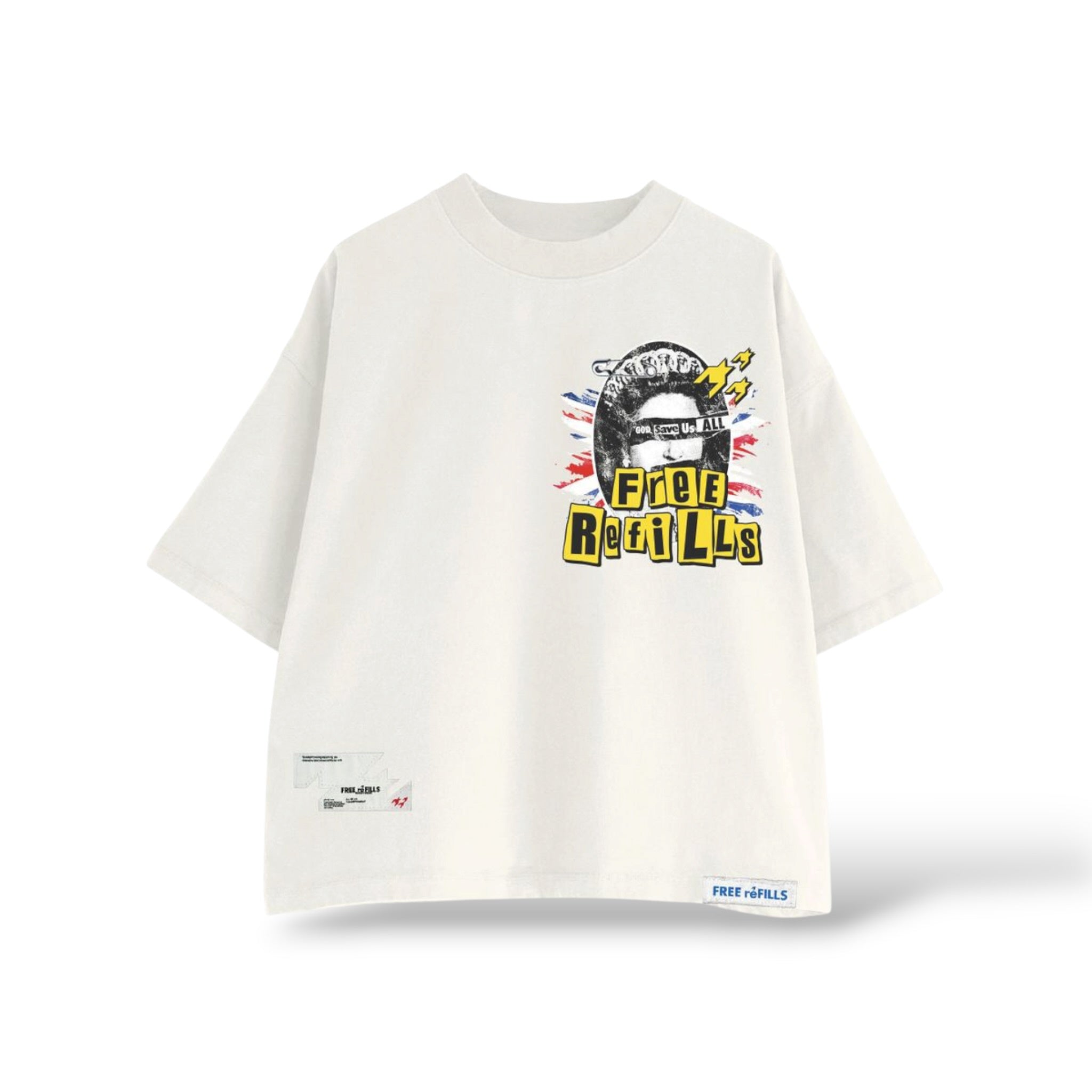 Free Refills 'Pistol' T-Shirt- Off White