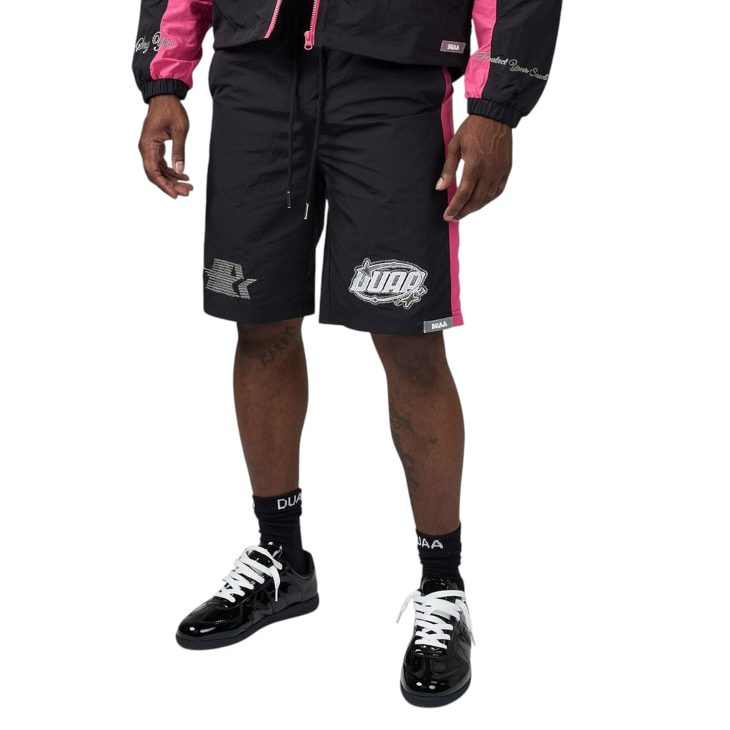 Duaa 'Digital' Shorts- Black/Pink
