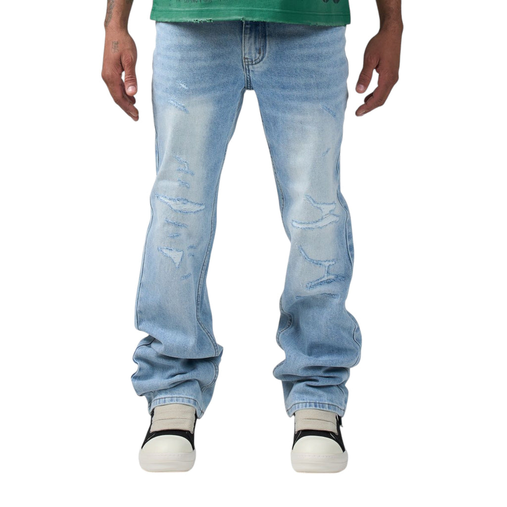 Duaa 'Saturn' Baggy Jeans- Blue