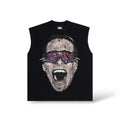 Sanity 'Madman' Sleeveless Shirt- Black