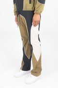 Rebel Minds 'Nylon ColorBlock' Pants- Black/Olive