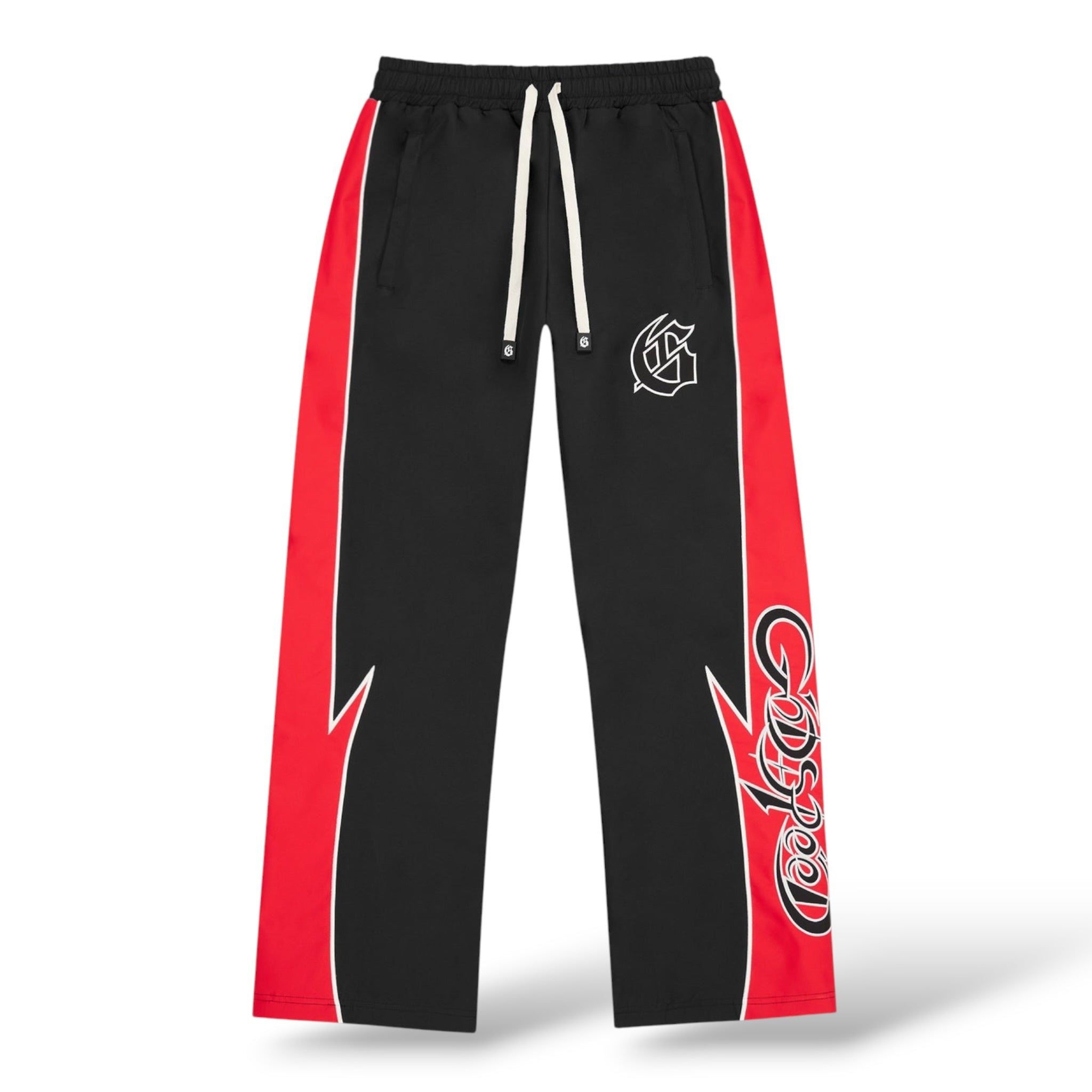 GodSpeed 'GT'  Track Pants-Black/Red